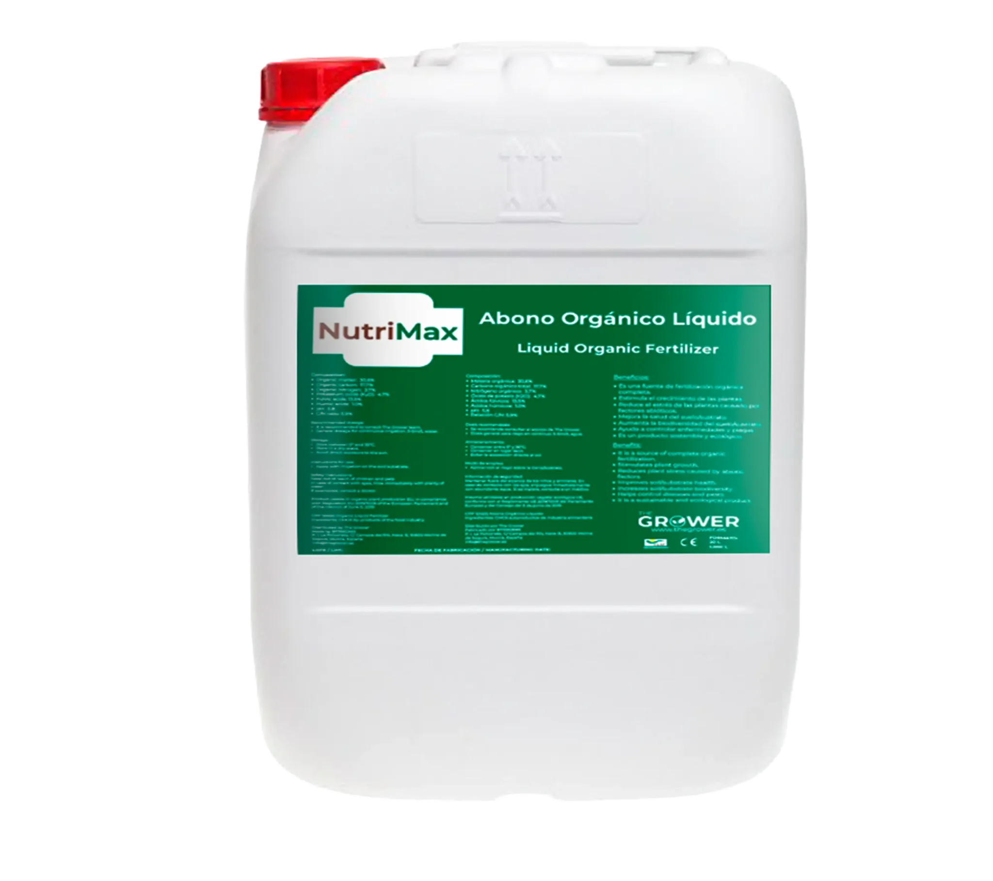 Nutrimax - Abono líquido ecológico con ácidos fúlvicos de origen vegetal